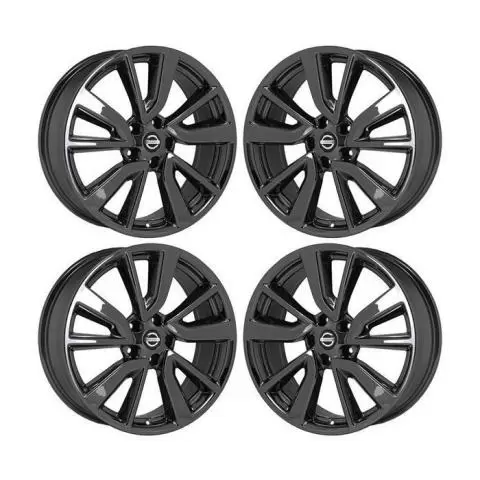 18インチ ホイールセット ブラック/クローム Nissan Rogue Wheel Rim Stock Genuine Factory OEM Used Replacement
