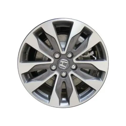 OEM 18" Honda Odyssey Alloy Wheel - 2018-2023, Machined Gray, Genuine Rim (Part #42700THRA21)