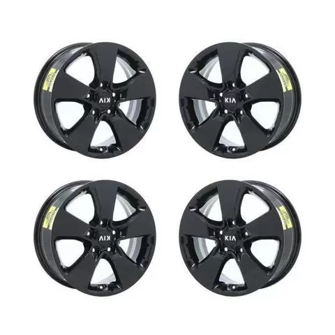 ソウルズSOULS PS-075LN8S ヘルクロスカーボン Kia Soul Wheels Rims Set of 4 Stock Genuine Factory OEM Used 74760