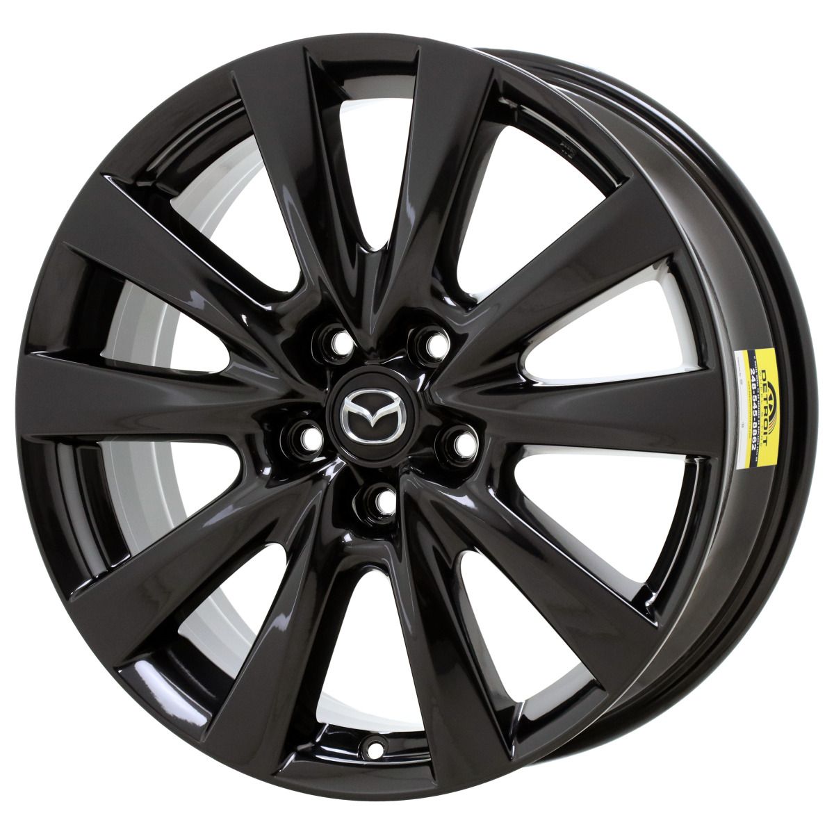 MAZDA3 FASTBAK BLACK selection 　18×7J+45 Mazda3 OEM Alloy Wheel, Design 168 (Black Metallic) — 18
