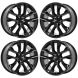 Ford Mustang Exchange Wheels Set of 4-Exchange Rims Set of 4 Gloss Black 10039