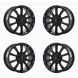 Lincoln Continental Exchange Wheels Set of 4-Exchange Rims Set of 4 Gloss Black 10089