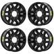 Ford F-250 Exchange Wheels Set of 4-Exchange Rims Set of 4 Machined Black 10099