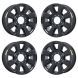 Ford F-250 Exchange Wheels Set of 4-Exchange Rims Set of 4 Gloss Black 10103