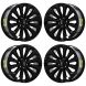 Lincoln Navigator Exchange Wheels Set of 4-Exchange Rims Set of 4 Machined Black 10498