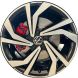 Volkswagen Jetta Wheel Rim Machined Black 69650 Stock Factory OEM Replacement