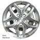 Dodge Caravan Wheel Rim Machined Silver 2100 Stock Factory OEM Replacement