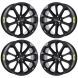 Ford Taurus Exchange Wheels Set of 4-Exchange Rims Set of 4 Gloss Black 3927B