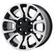 GMC Sierra 1500 Wheel Rim Machined Black 5649 Stock Factory OEM Replacement
