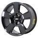 Chevrolet Silverado 1500 Wheel Rim PVD Black Chrome 5652 Stock Factory OEM Replacement