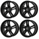 Audi A4 Exchange Wheels Set of 4-Exchange Rims Set of 4 Gloss Black 59002