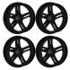 Audi A4 Exchange Wheels Set of 4-Exchange Rims Set of 4 Satin Black 59002
