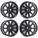 BMW 745i Exchange Wheels Set of 4-Exchange Rims Set of 4 Gloss Black 59396 (F)