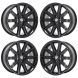 BMW 745i Exchange Wheels Set of 4-Exchange Rims Set of 4 Gloss Black 59396 (F)