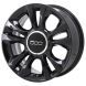 Fiat 500 Wheel Rim Gloss Black 61687 Stock Factory OEM Replacement