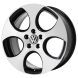 Volkswagen Golf Wheel Rim Machined Black 69822 Stock Factory OEM Replacement