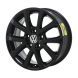 Volkswagen Jetta Wheel Rim Gloss Black 69897 Stock Factory OEM Replacement