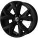 Volkswagen Atlas Wheel Rim Satin Black 70028 Stock Factory OEM Replacement