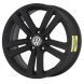 Volkswagen Jetta Wheel Rim Satin Black 70046 Stock Factory OEM Replacement