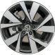 Volkswagen Atlas Cross Sport Wheel Rim Machined Black 70080 Stock Factory OEM Replacement