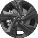 Hyundai Elantra Wheel Rim Hyper Black 71002 Stock Factory OEM Replacement