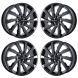 Land Rover LR2 Wheel Rim PVD Black Chrome 72227 Stock Factory OEM Replacement