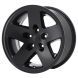 Jeep Wrangler Wheel Rim Satin Black 9047 Stock Factory OEM Replacement
