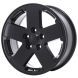 Jeep Wrangler Wheel Rim Satin Black 9076 Stock Factory OEM Replacement