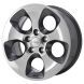 Jeep Wrangler Wheel Rim Polished Grey 9119 Stock Factory OEM Replacement