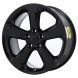 Jeep Grand Cherokee Wheel Rim Satin Black 9287 Stock Factory OEM Replacement