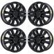 GMC Sierra 2500 Exchange Wheels Set of 4-Exchange Rims Set of 4 Gloss Black 5957