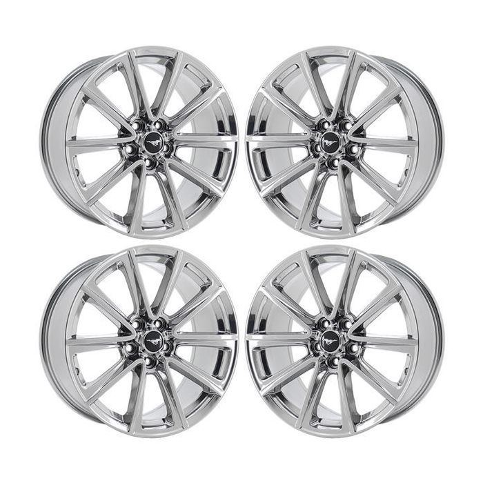 Ford Mustang Wheel Rim PVD Bright Chrome 10031 Stock Factory OEM Replacement
