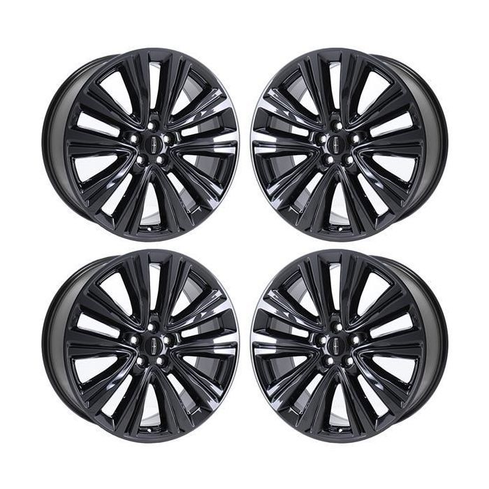 Lincoln MKX Wheel Rim PVD Black Chrome 10074 Stock Factory OEM Replacement
