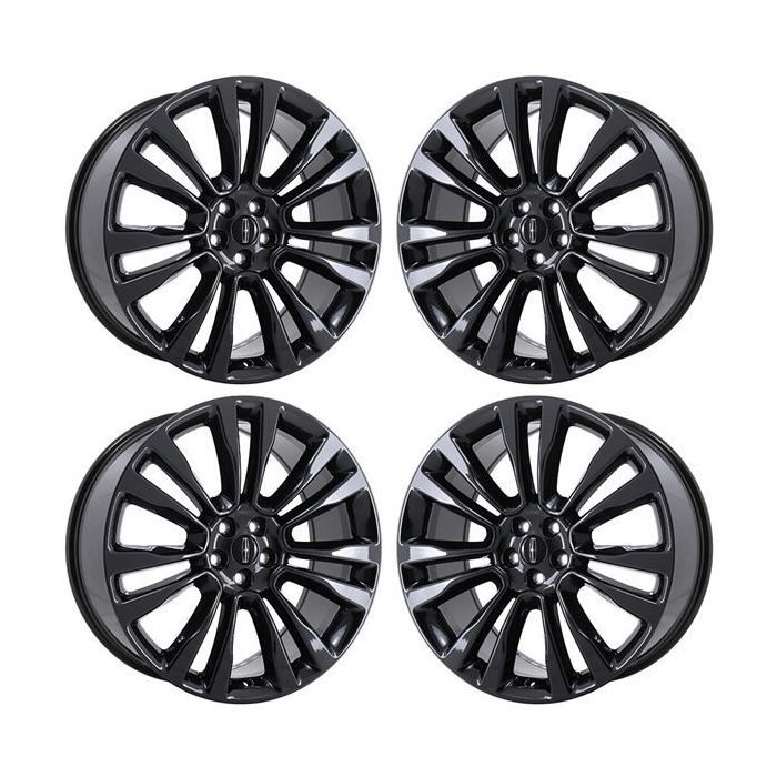 Lincoln MKX Wheel Rim PVD Black Chrome 10077 Stock Factory OEM Replacement