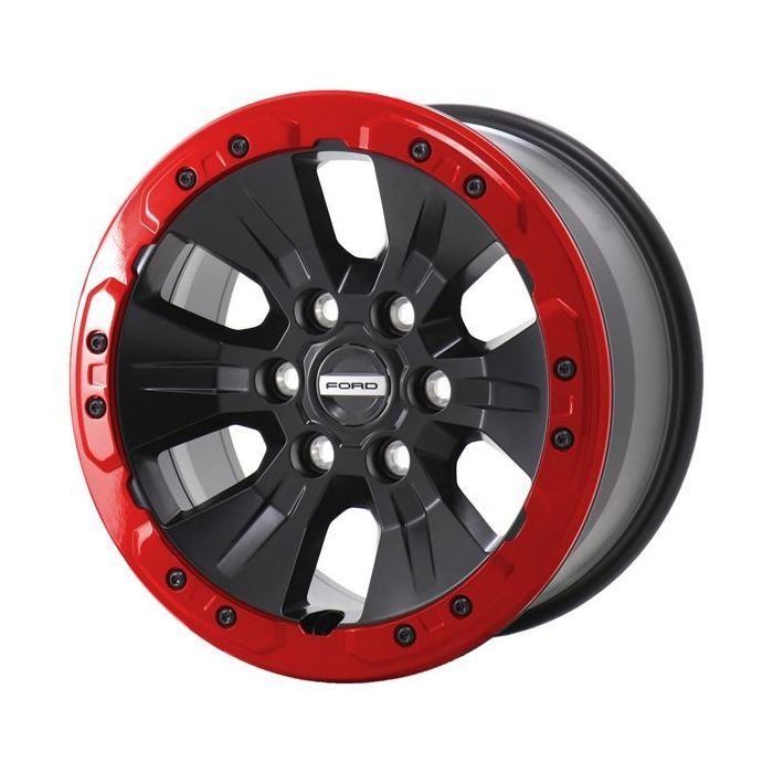 Ford F-150 Wheel Rim Red Stripe Gloss Black 10114-RED-BB-A Stock Factory OEM Replacement