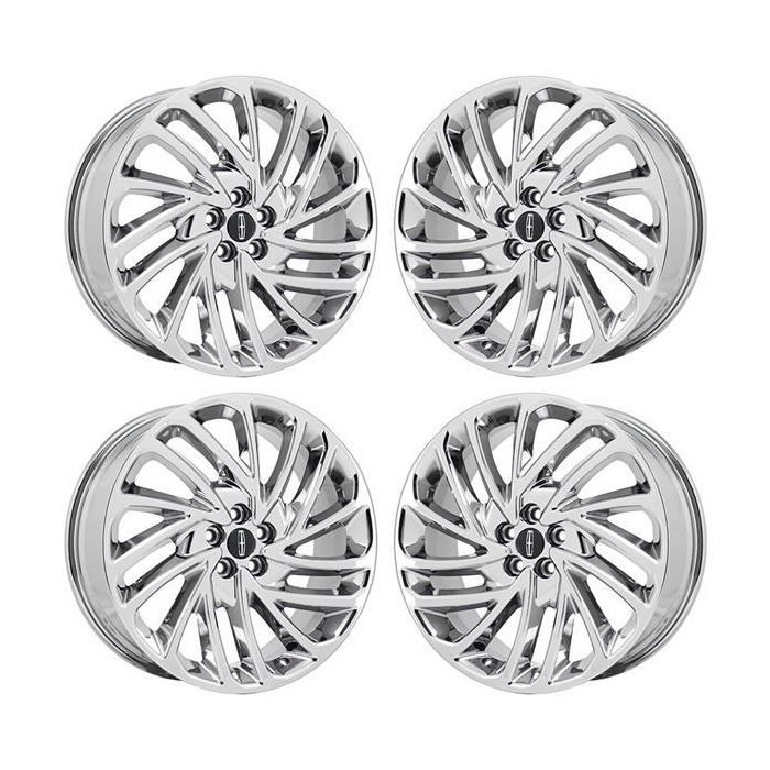 Lincoln Nautilus Wheel Rim PVD Bright Chrome 10216 Stock Factory OEM Replacement