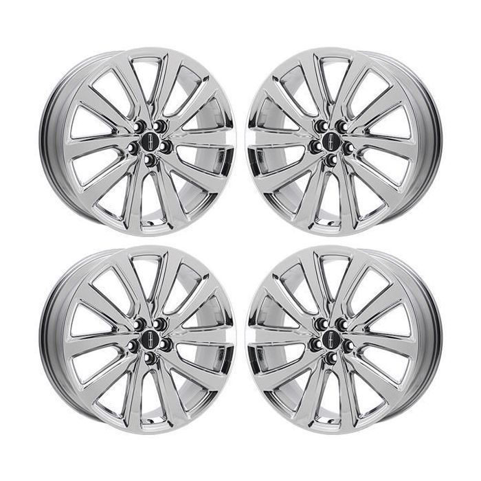 Lincoln Nautilus Wheel Rim PVD Bright Chrome 10217 Stock Factory OEM Replacement
