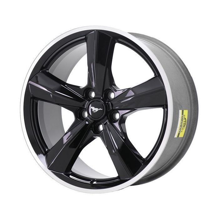 Ford Mustang Wheel Rim Machined Lip Black 10222 (R) Stock Factory OEM Replacement