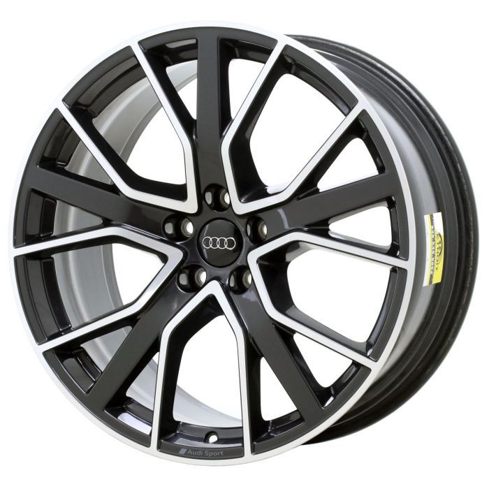 Audi A8 Wheel Rim Machined Black ALY12013 Stock Factory OEM Replacement