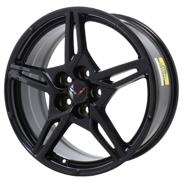 Chevrolet Corvette Wheel Rim Gloss Black 14007 (F) Stock Factory OEM Replacement