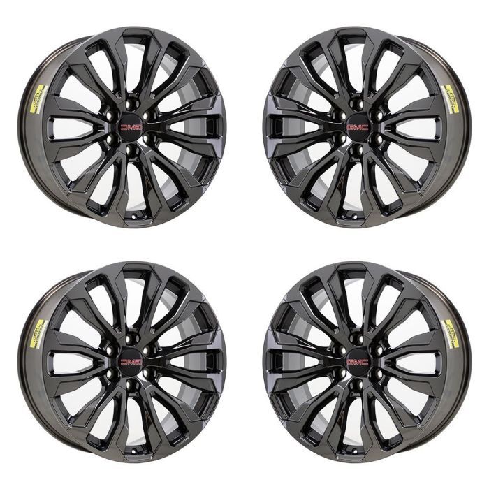 GMC Yukon Wheel Rim PVD Black Chrome 14025 Stock Factory OEM Replacement