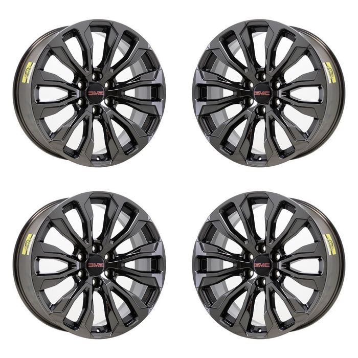 GMC Yukon Wheel Rim PVD Black Chrome 14025 Stock Factory OEM Replacement