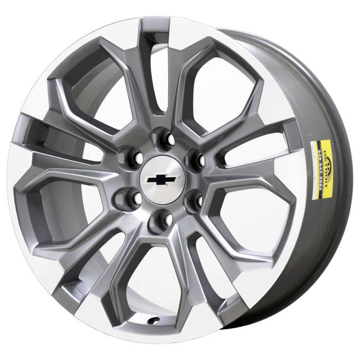 Chevrolet Silverado 1500 Wheel Rim Machined Grey 14090 Stock Factory OEM Replacement