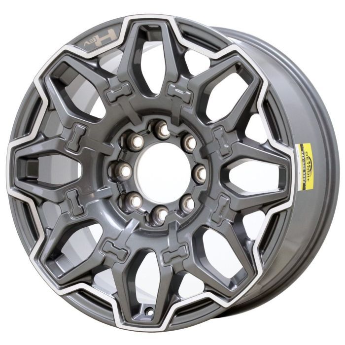 GMC Hummer EV Wheel Rim Machined Grey 14094 Stock Factory OEM Replacement