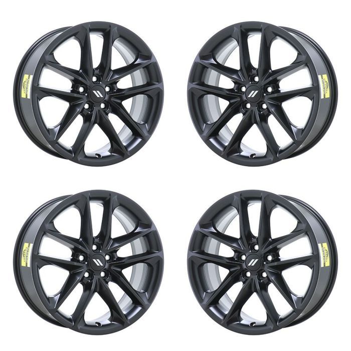 Dodge Challenger Exchange Wheels Set of 4-Exchange Rims Set of 4 Satin Black 2005