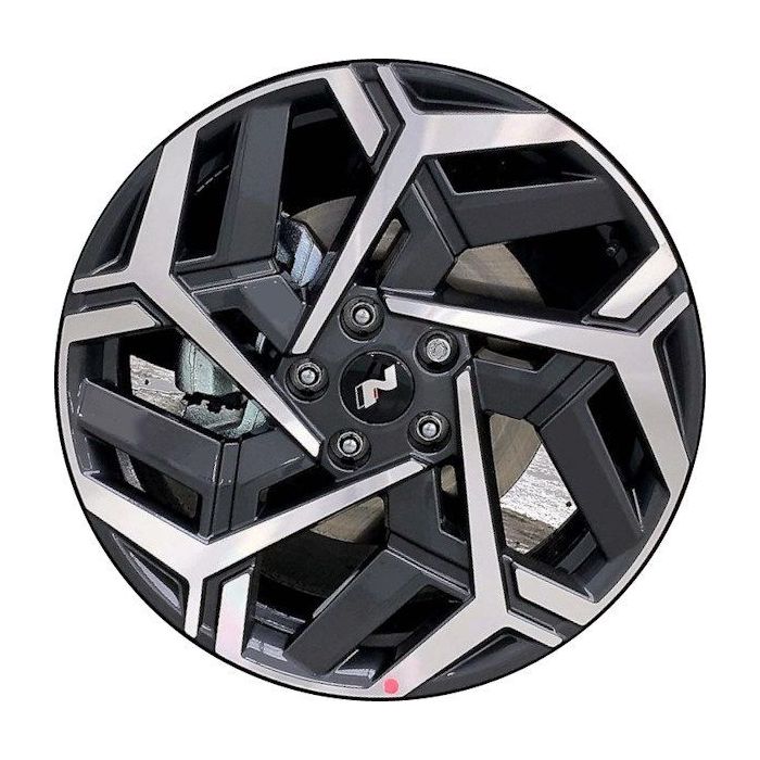 Hyundai Kona Wheel Rim Machined Black 71061 Stock Factory OEM Replacement