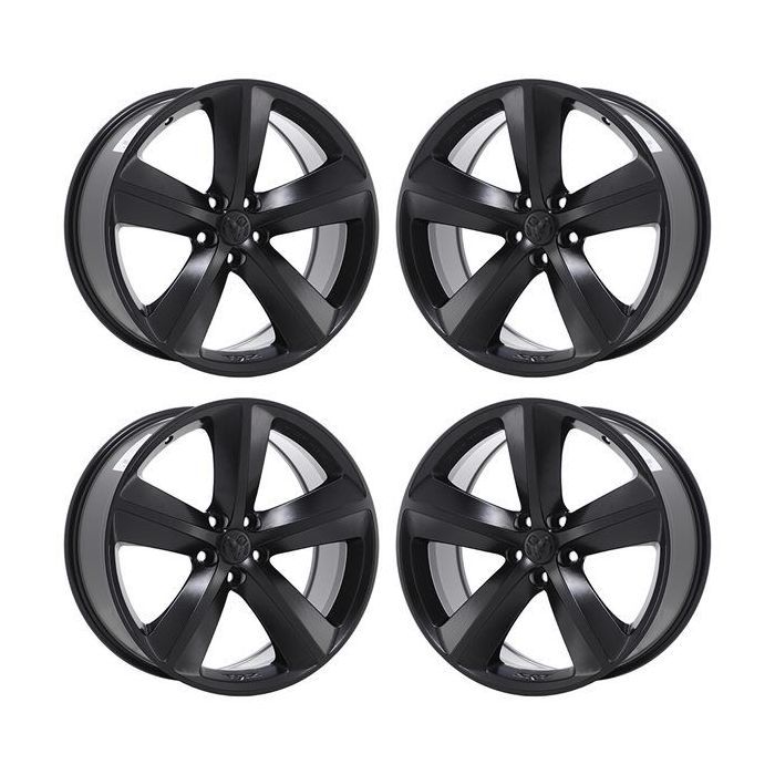 Dodge Challenger Exchange Wheels Set of 4-Exchange Rims Set of 4 Satin Black 2357