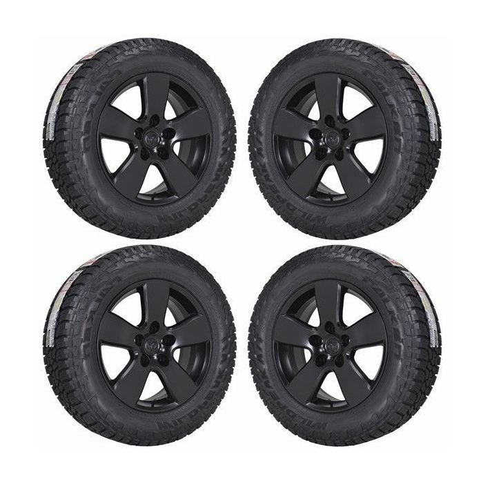 Dodge Ram 1500 Wheel and Tire Sets-Wheel and Tire Packages-Wheel & Tire Sets-Wheel & Tire Packages-Wheel and Rim Sets-Wheel and Rim Packages-Wheel & Rim Sets -Wheel & Rim Packages Satin Black 2363