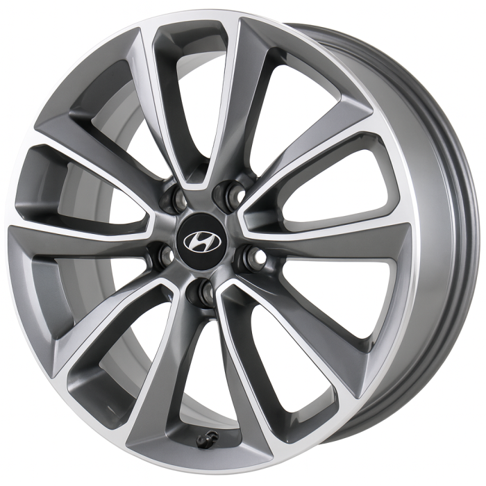Hyundai Santa Fe Wheel Rim Machined Grey 70909 Stock Factory OEM Replacement