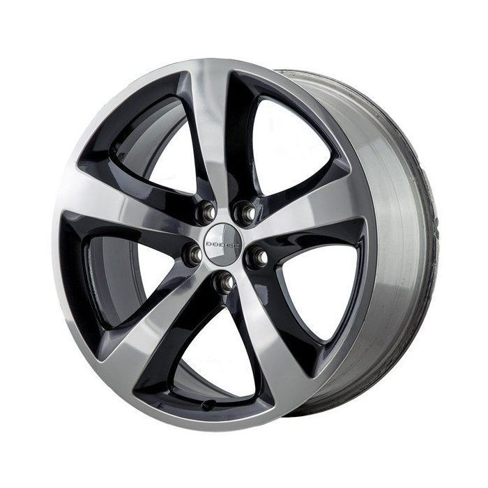Dodge Charger Wheel Rim Polished Black 2411 Stock Factory OEM Replacement